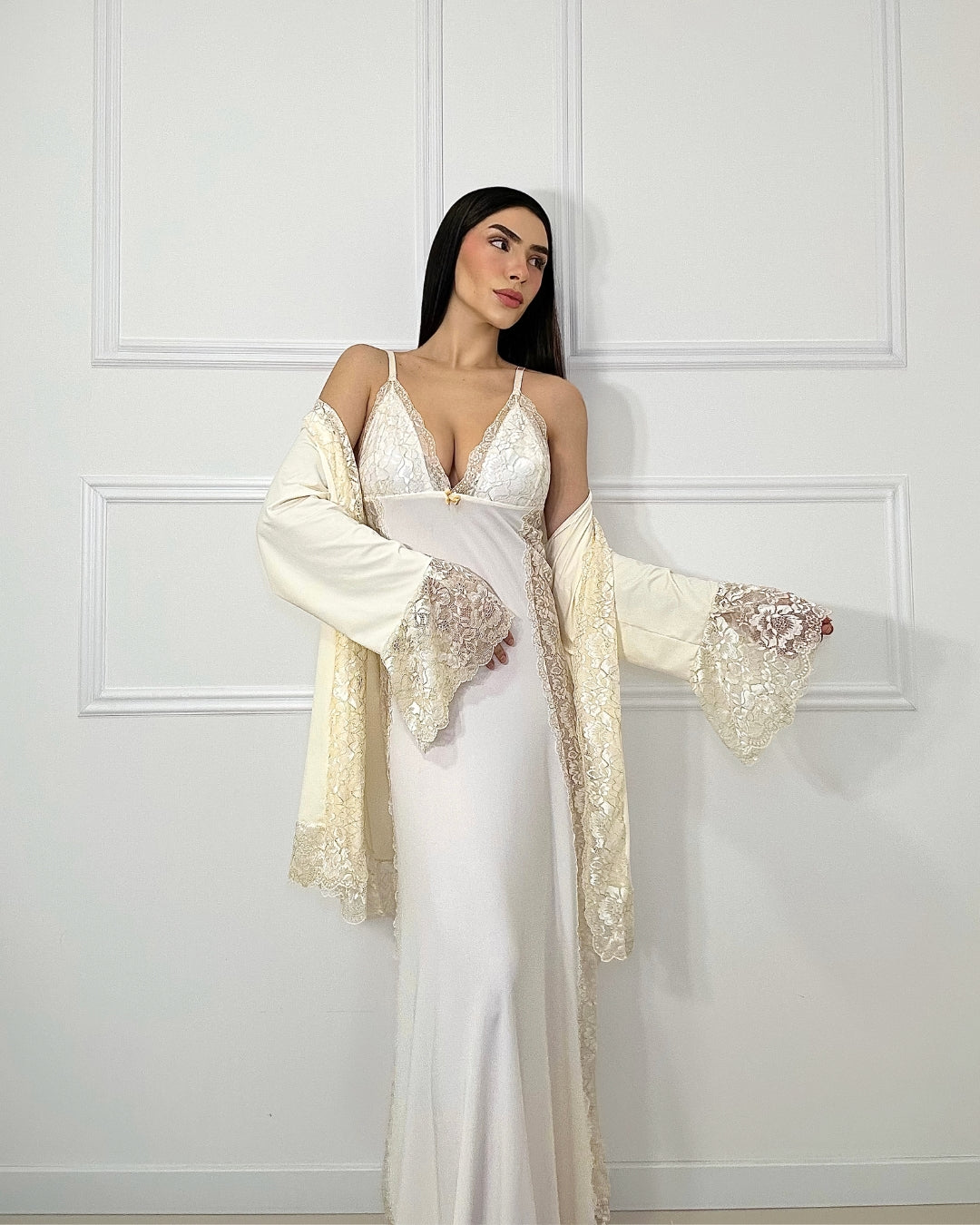 J’adore Set – Long Nightgown and Panty